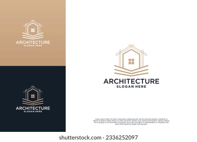 Logo del dibujo de la construcción del edificio vector