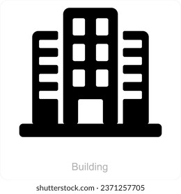 Building and architect icon concept