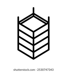 construindo arquiteto ícone linha vetor design em estilo moderno