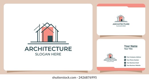 building architect logo and business card