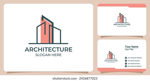 building architect logo and business card