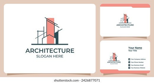 building architect logo and business card