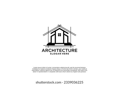 Building architect logo design template.