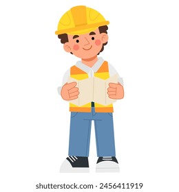 Ilustración vectorial de arquitecto de edificios