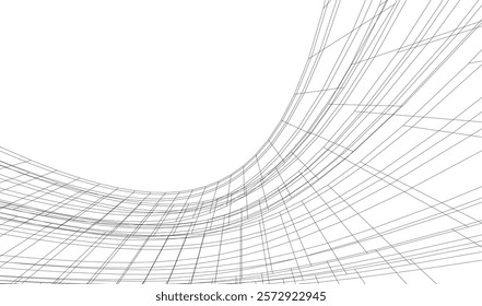 Building architectural background vector illustration