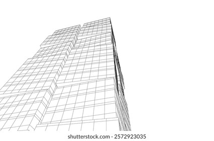 Building architectural background vector illustration