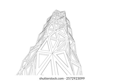 Building architectural background vector illustration