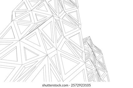 Building architectural background vector illustration