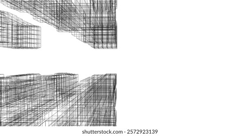 Building architectural background vector illustration