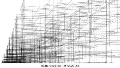Building architectural background vector illustration
