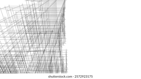 Building architectural background vector illustration