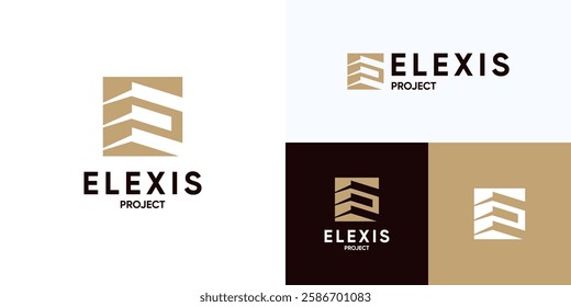 Building architecture construction logo design, Letter E Real Estate Architectural, Architect house repair, architecture design, Architect house, Home Building Logo Design, interior furniture sign