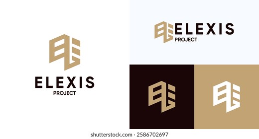 Building architecture construction logo design, Letter E Real Estate Architectural, Architect house repair, architecture design, Architect house, Home Building Logo Design, interior furniture sign