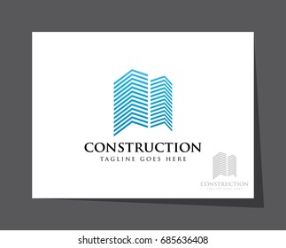 building architecture construction logo icon vector template