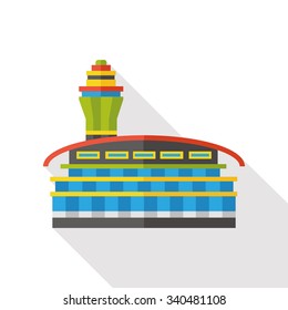 building architecture flat icon