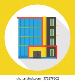 building architecture flat icon
