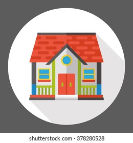 building architecture flat icon