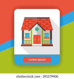 building architecture flat icon