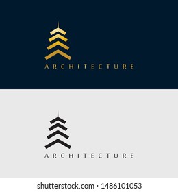 building architecture icon logo design template