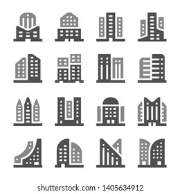 building and architecture icon set,vector and illustration
