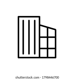 Building architecture icon. Simple line, outline vector elements of architecture icons for ui and ux, website or mobile application