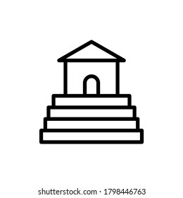 Building architecture icon. Simple line, outline vector elements of architecture icons for ui and ux, website or mobile application