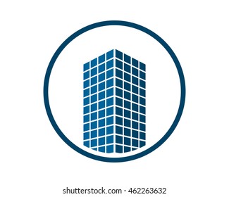 building architecture icon skyscraper cityscape architecture construction image vector 