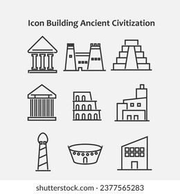 building and architecture icons set, vector illustration eps10 graphic design