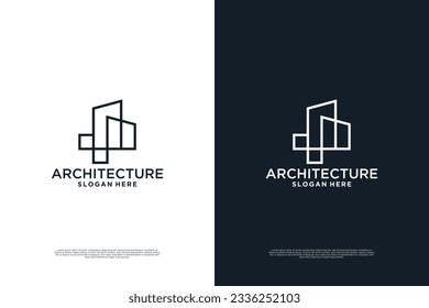 Building architecture logo design innovation.