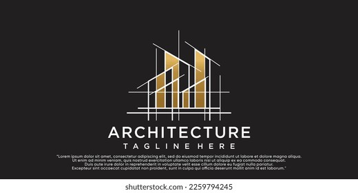 Building architecture logo design inspiration collection of architecture real estate logo Premium Vector