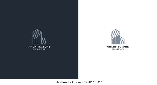 building architecture logo design for real estate residence