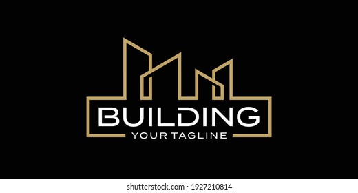 Building architecture logo design template inspiration