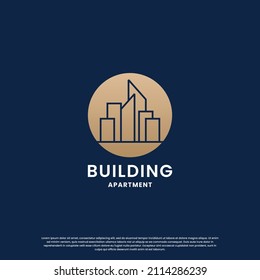 plantilla de diseño de logotipo de arquitectura de construcción. logo para arquitecto, contratista e hipoteca inmobiliaria