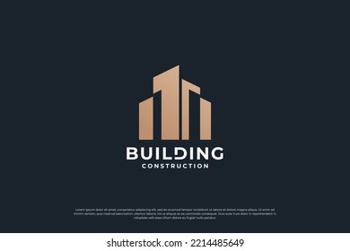 building architecture logo design template.