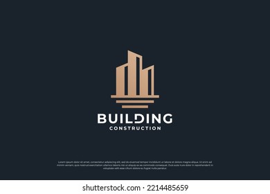 building architecture logo design template.