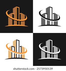Building architecture logo design vector illustration