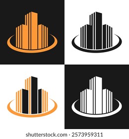 building architecture logo design vector illustration