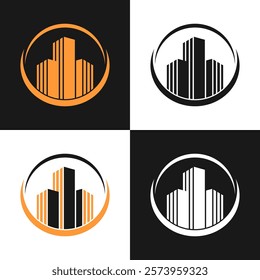 building architecture logo design vector illustration