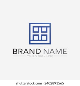 Building and architecture logo vector illustration design,Real Estate logo template, Logo symbol icon