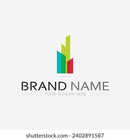 Building and architecture logo vector illustration design,Real Estate logo template, Logo symbol icon