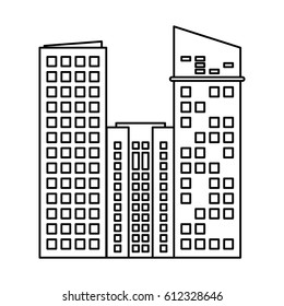 building architecture modern skyscraper outline