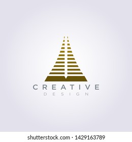 Building Architecture Skyline Vector Illustration Design Clipart Symbol Logo Template.