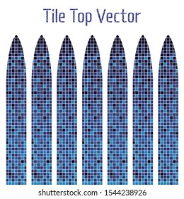 building architecture with tiles structure