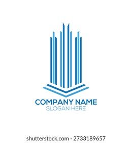 construção e arquitetura vetor logo design, 
Design criativo de logotipo de construção de edifício