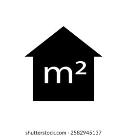 Building Area Icon. Square Boundary Symbol for Design, Presentation, Website or Apps Elements - Vector. 