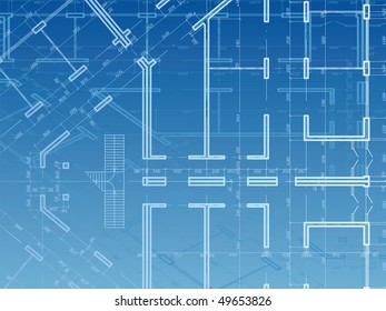 Building background. Plan of the house