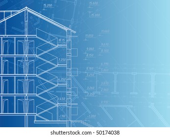 Building background. Plan of the house