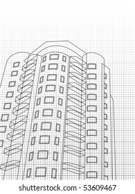 Building background. Plan of the house