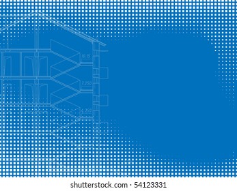 Building background. Plan of the house