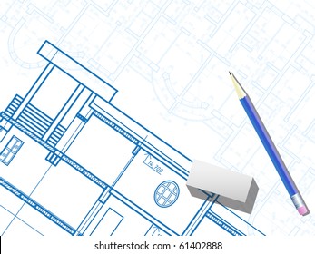 Building background. Plan of the house